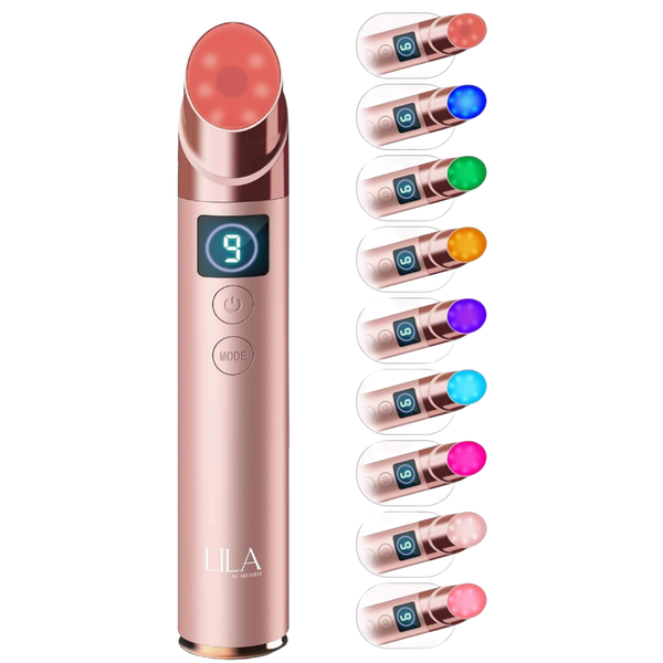 LILA by Akunbem 9‑in‑1 LED Glass‑Head Facial Massager #1