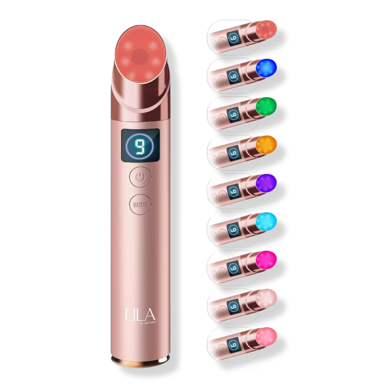 LILA by Akunbem - 9-in-1 LED Light Therapy Facial Massager for