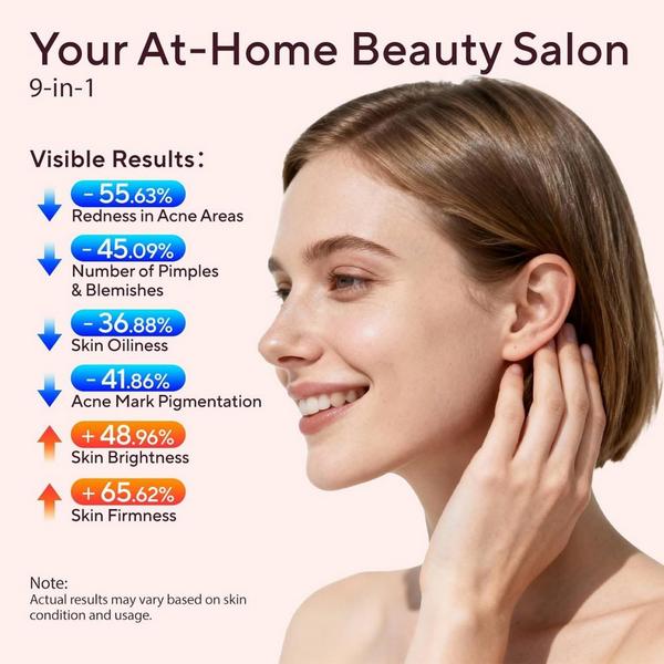 LILA by Akunbem 9‑in‑1 LED Glass‑Head Facial Massager #4
