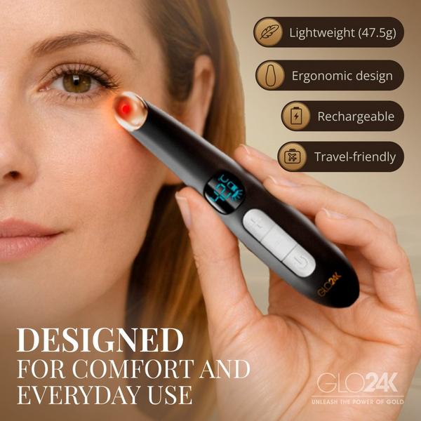 Glo24k Triple Action Eye Therapy Wand with 24K Eye Serum #4