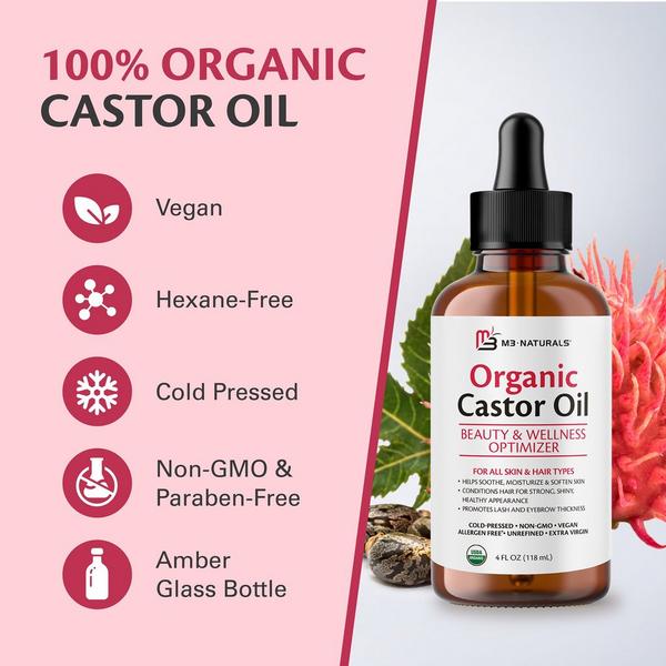 M3 Naturals Organic Castor Oil Liquid #2
