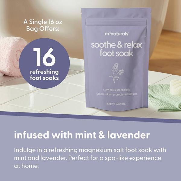 M3 Naturals Lavender Soothe & Relax Foot Soak #4