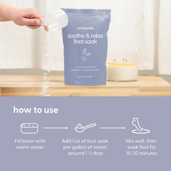 M3 Naturals Lavender Soothe & Relax Foot Soak #5