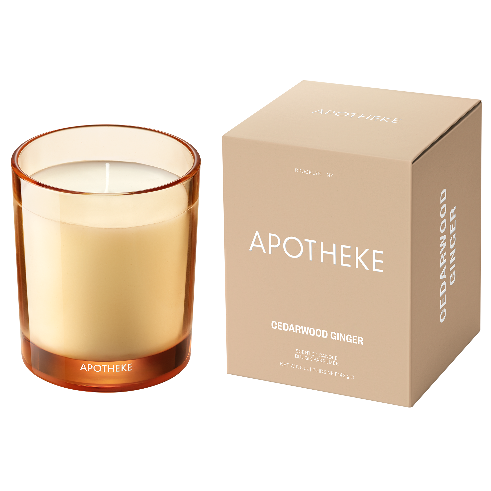 APOTHEKE Cedarwood Ginger Scented Candle #1