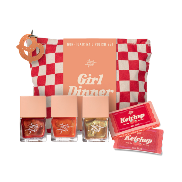 Glam & Grace Non-Toxic Nail Polish Set - Girl Dinner Collection #1
