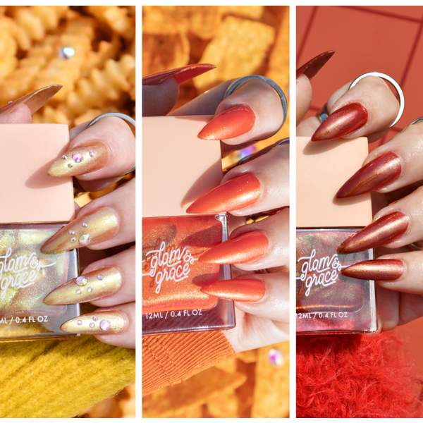 Glam & Grace Non-Toxic Nail Polish Set - Girl Dinner Collection #2