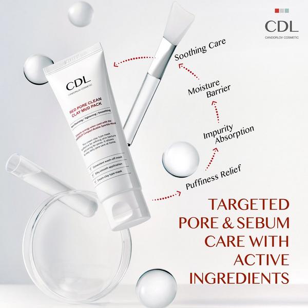 Candorlov Red Pore Clean Clay Mud Pack #5