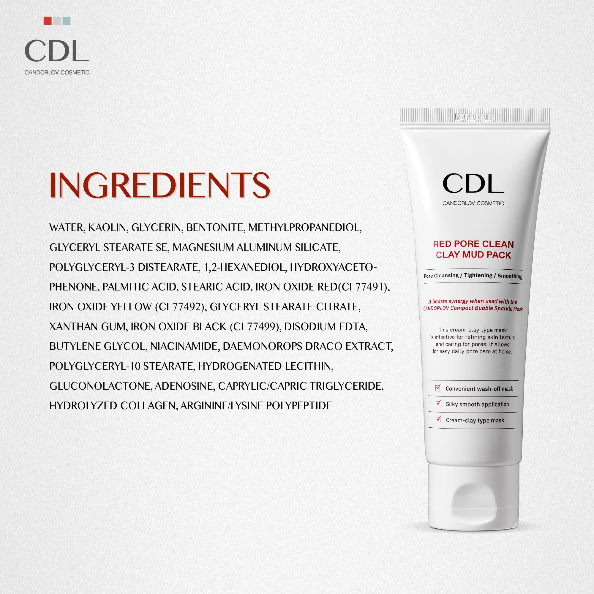 Глиняная маска для очищения пор Candorlov Red Pore Clean — фото 7