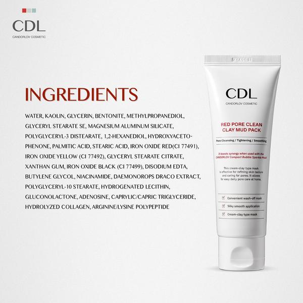 Candorlov Red Pore Clean Clay Mud Pack #7