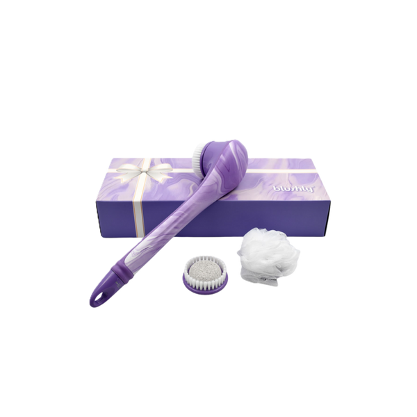 Blushly Cleansing & Exfoliating Body Brush with Heads-Marble Edition #1