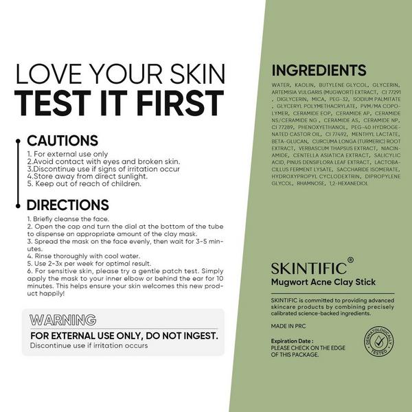 Skintific Mugwort Acne Clay Stick #7