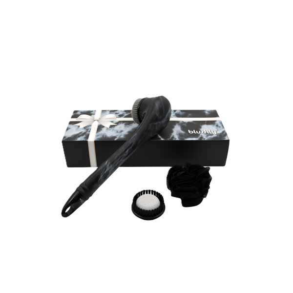 Blushly Cleansing & Exfoliating Body Brush with Heads-Marble Edition #1