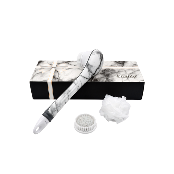 Blushly Cleansing & Exfoliating Body Brush with Heads-Marble Edition #1