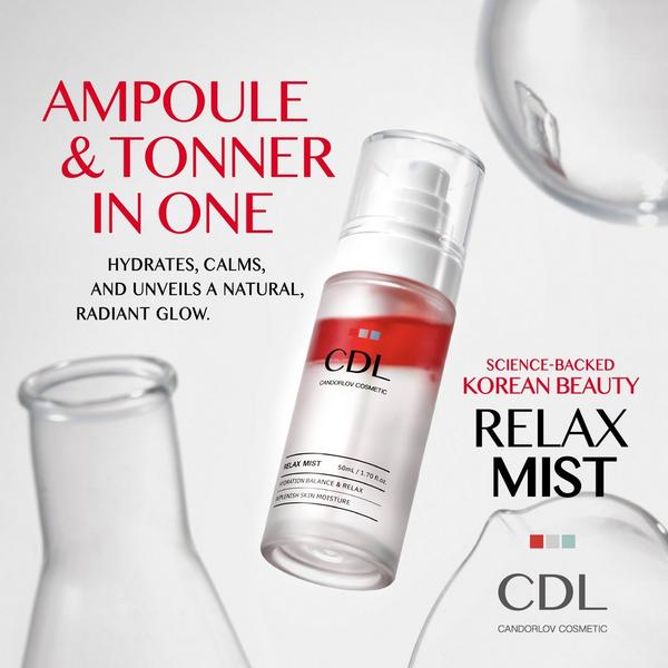 Candorlov Relax Hydrating Ampoule Face Mist with Panthenol & Hyaluronic Acid #2