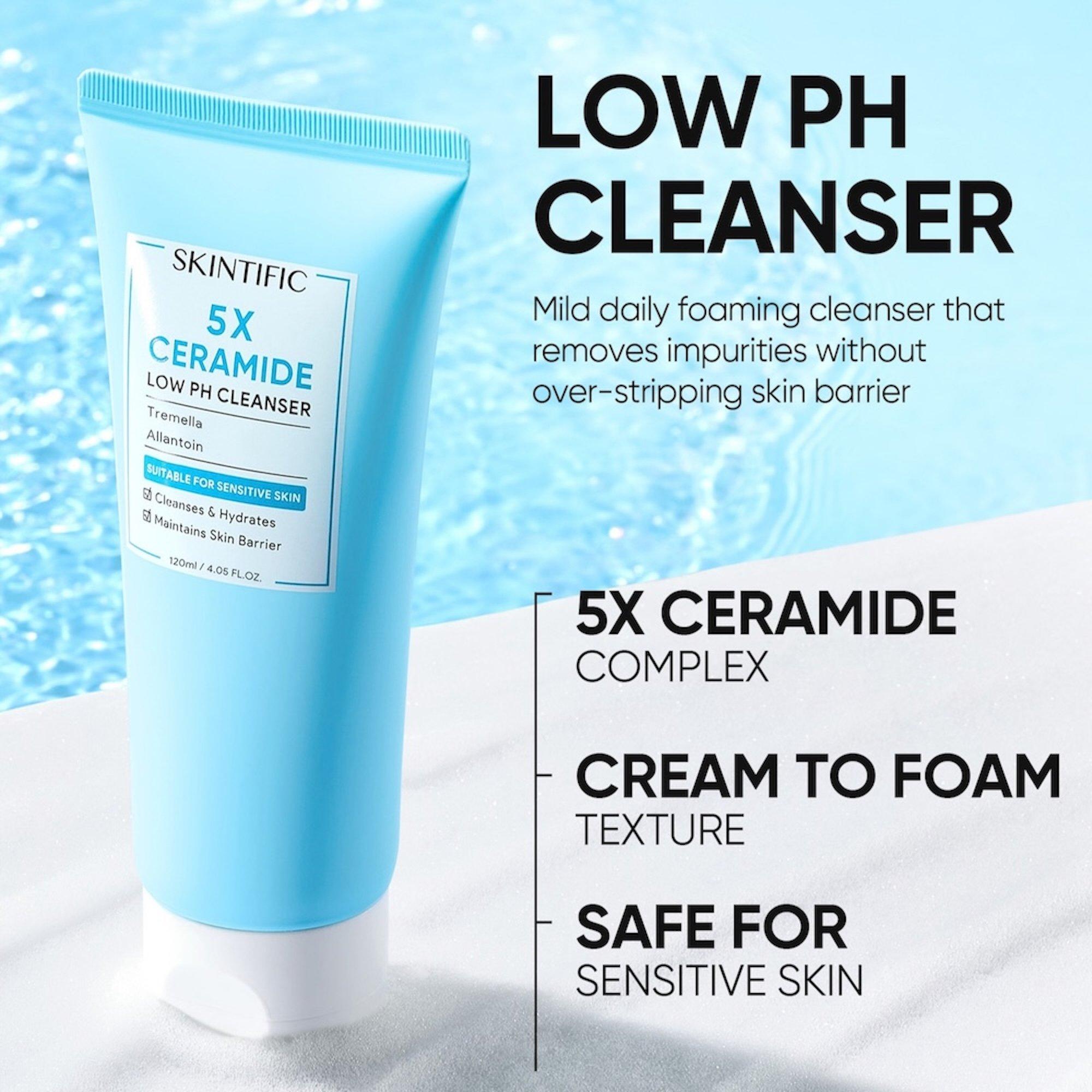 Очищающее средство для умывания Skintific 5X Ceramide с низким pH — фото 3