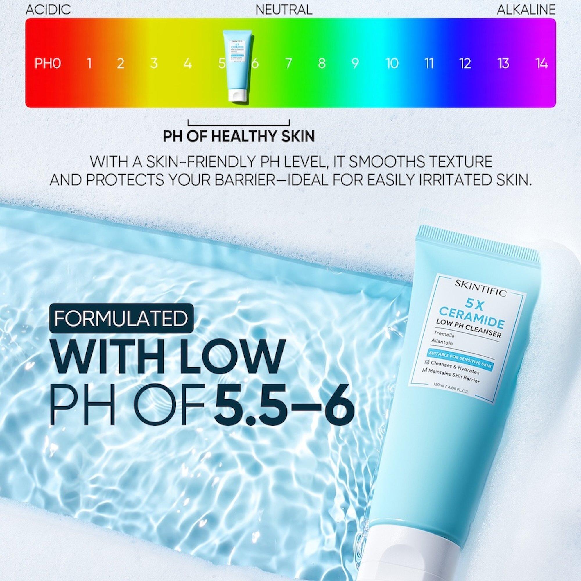 Очищающее средство для умывания Skintific 5X Ceramide с низким pH — фото 4