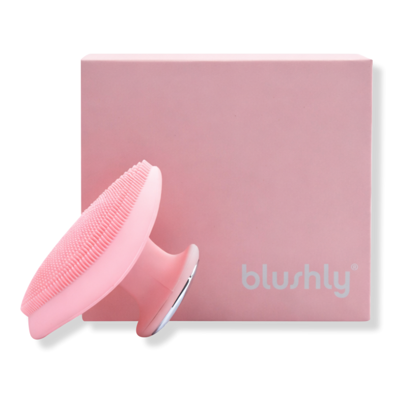 Blushly - Pink Marble Palm Silicone Sonic Face & Body Brush with