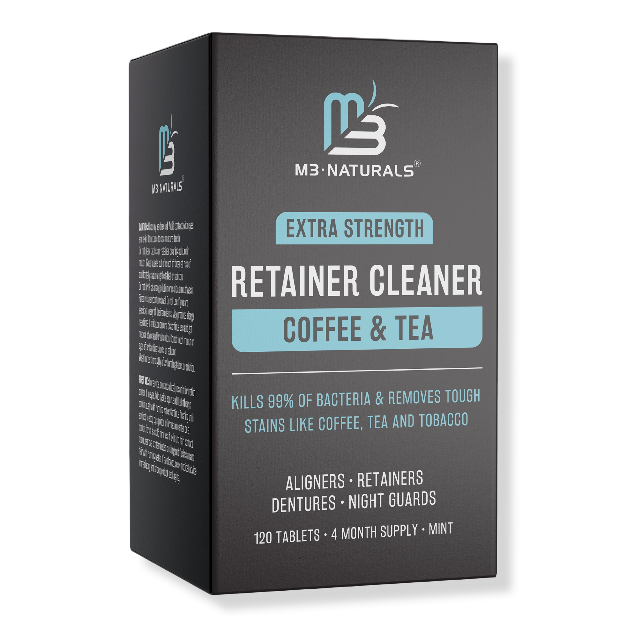 M3 Naturals Mint Retainer Cleaner Coffee & Tea Stains #1
