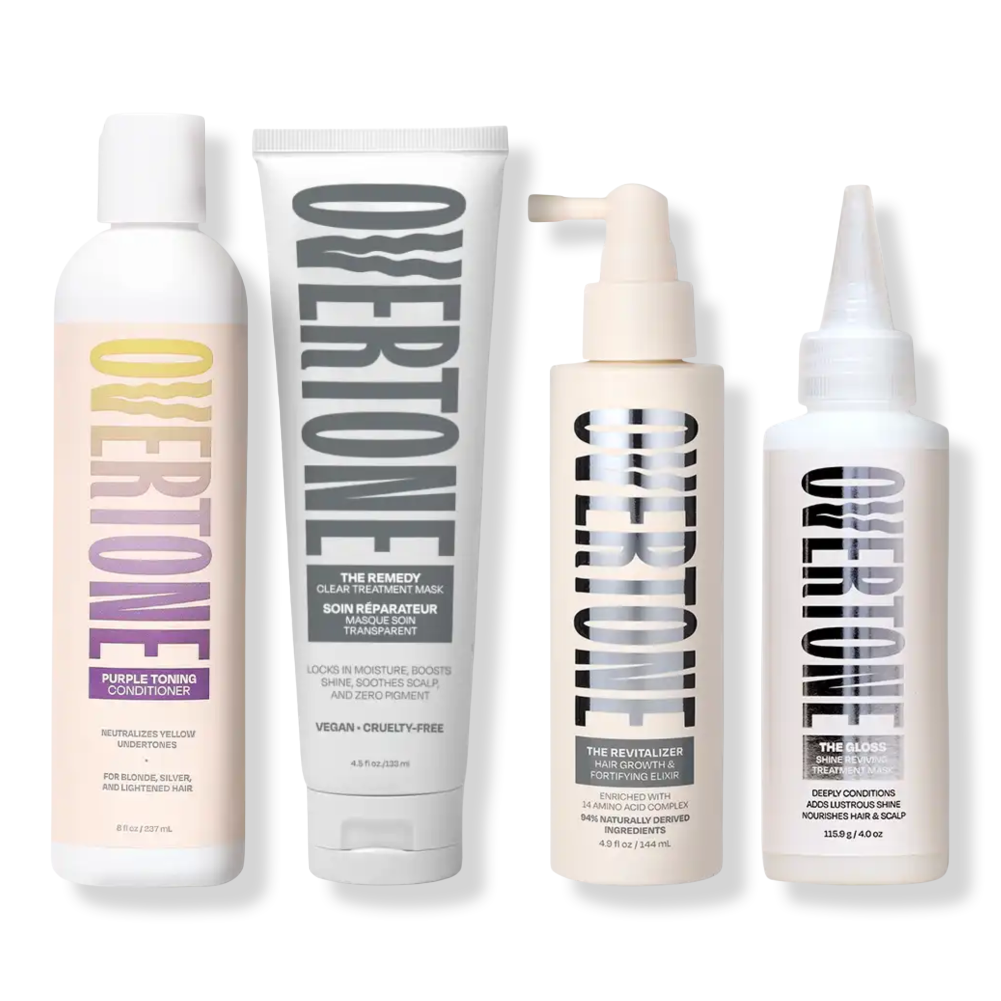 Overtone Hair Color Revival System for Blonde Hair, 4-piece #1