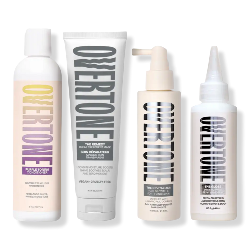 Overtone Hair Color Revival System for Blonde Hair, 4-piece