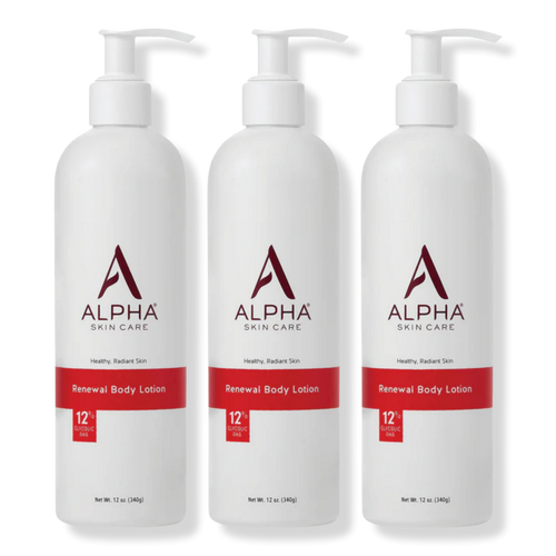 Alpha Skincare - 3-pack Body Lotion 12% Glycolic AHA | Ulta Beauty