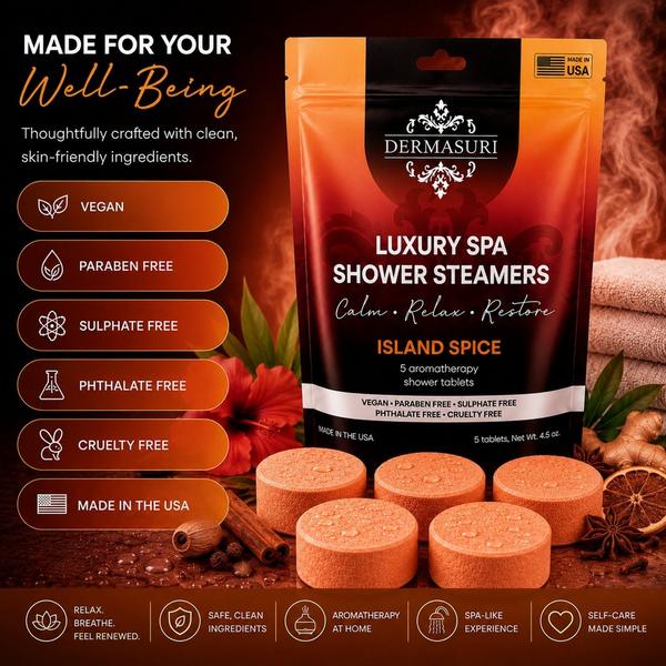 Dermasuri Island Spice Shower Steamers Aromatherapy Tablets #3