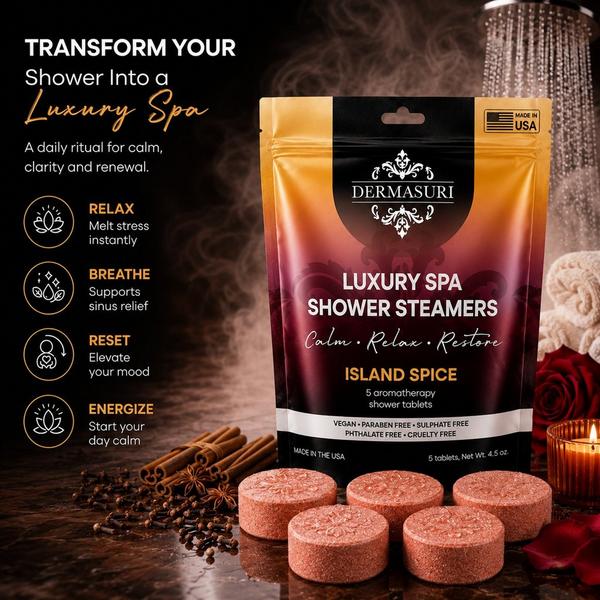Dermasuri Island Spice Shower Steamers Aromatherapy Tablets #4
