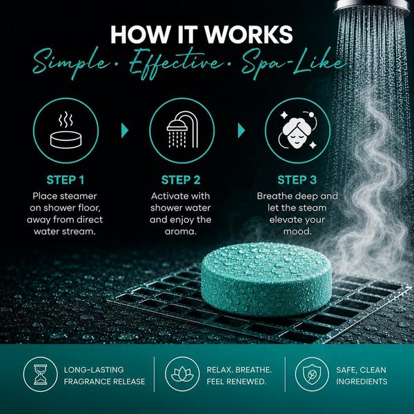 Dermasuri Spa Water Shower Steamers Aromatherapy Tablets #4