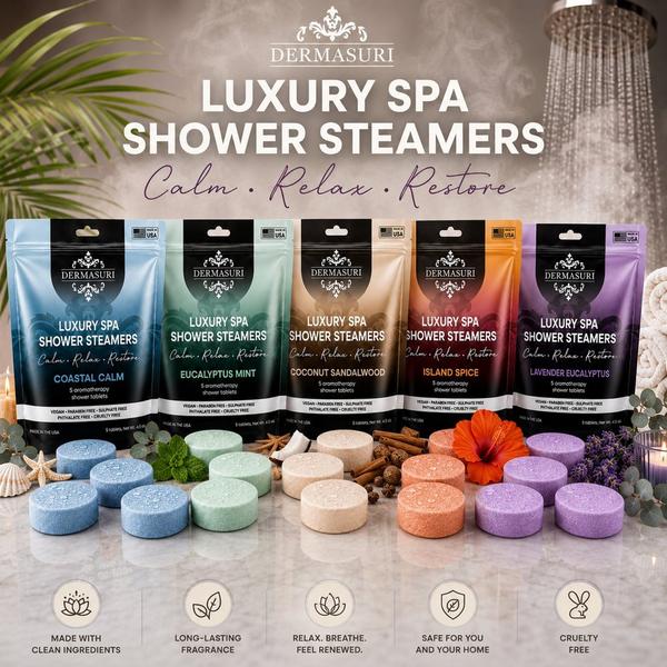 Dermasuri Spa Water Shower Steamers Aromatherapy Tablets #6