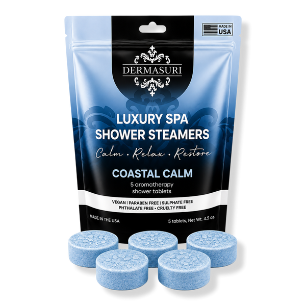 Dermasuri Coastal Calm Shower Steamers Aromatherapy Tablets #1