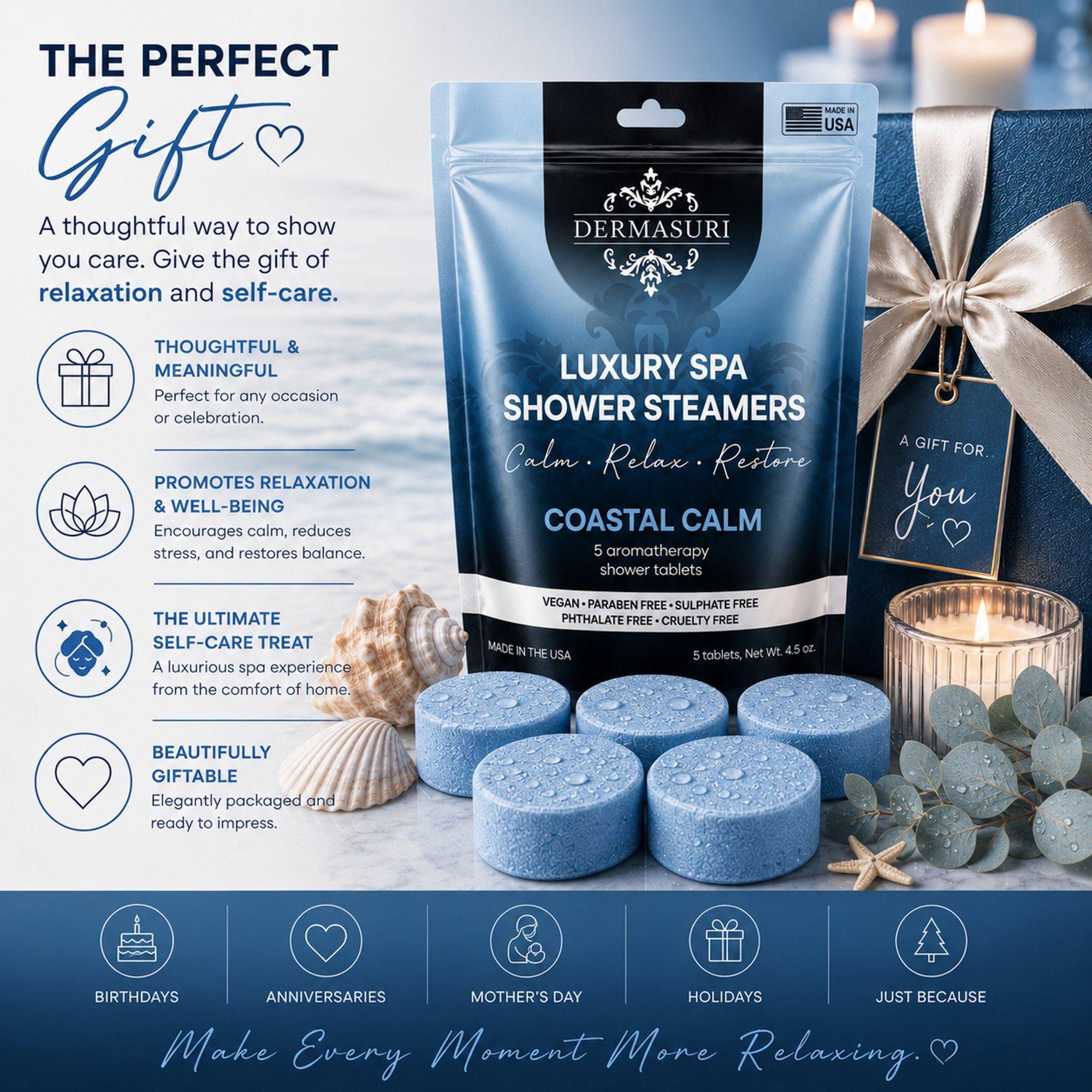 Ароматические таблетки для душа Dermasuri Coastal Calm — фото 6