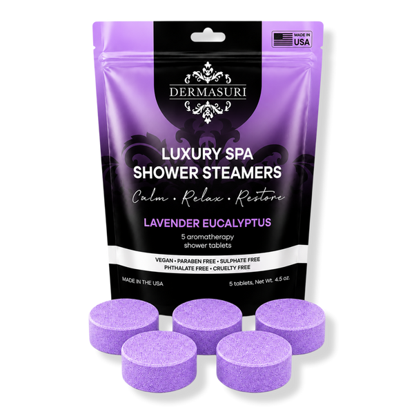 Dermasuri Lavender Eucalyptus Shower Steamers Aromatherapy Tablets #1