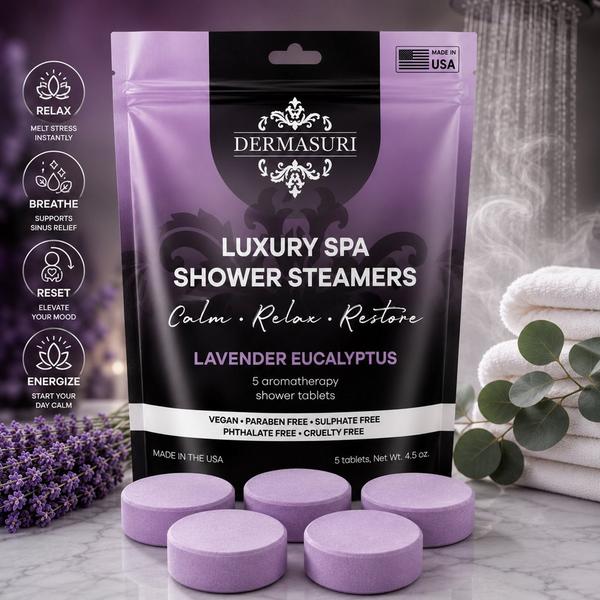 Dermasuri Lavender Eucalyptus Shower Steamers Aromatherapy Tablets #5