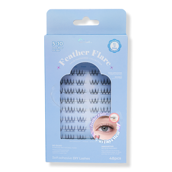 Char Cosmetics Pre-Glued Lashes Halo Feathered Collection #1