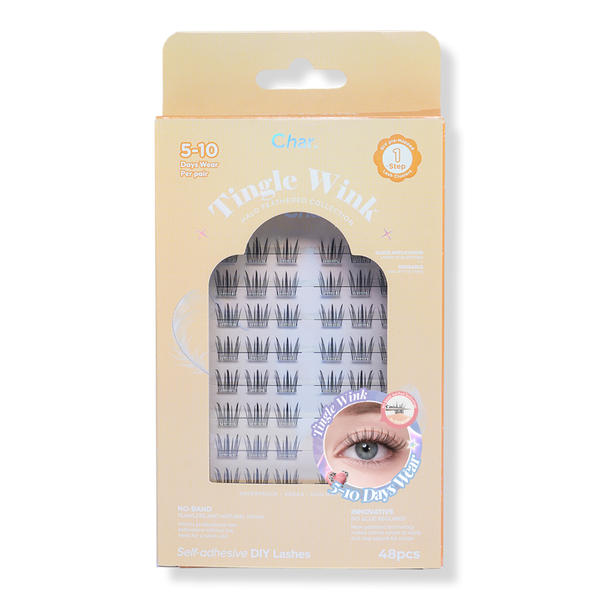 Char Cosmetics Pre-Glued Lashes Halo Feathered Collection #1