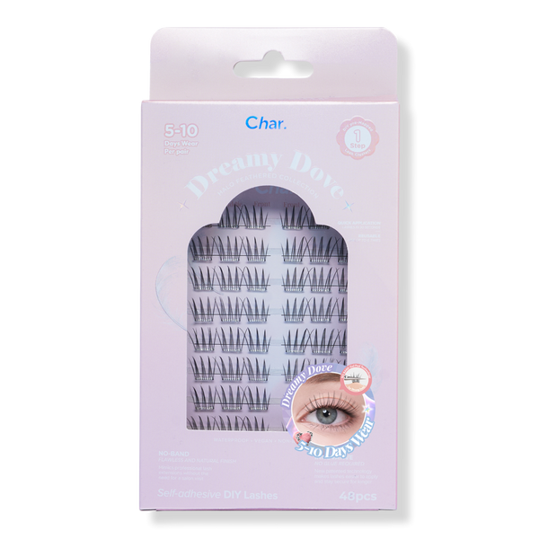 Char Cosmetics Pre-Glued Lashes Halo Feathered Collection #1