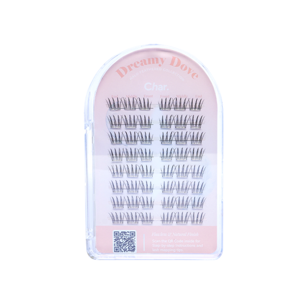 Char Cosmetics Pre-Glued Lashes Halo Feathered Collection #2