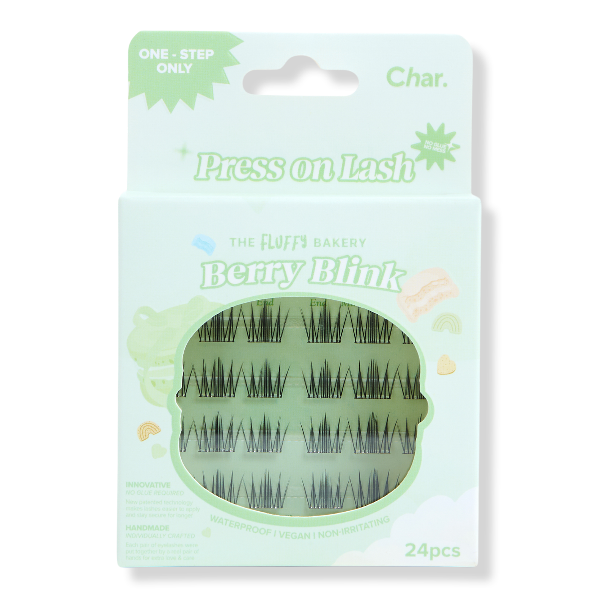Char Cosmetics Pre-Glued Lashes Fluffy Bakery Collection #1