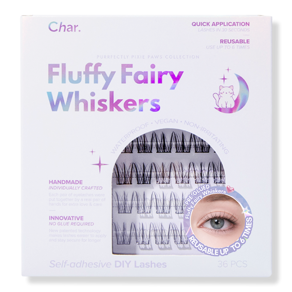 Char Cosmetics Pre-Glued Reusable Lashes Purrfectly Pixie Paws Collection #1