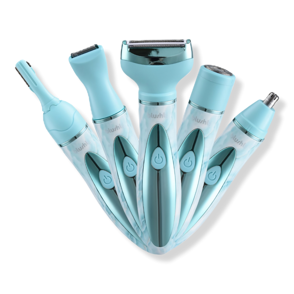 Blushly 5-in-1 Precision Trimmer - Aqua Marble