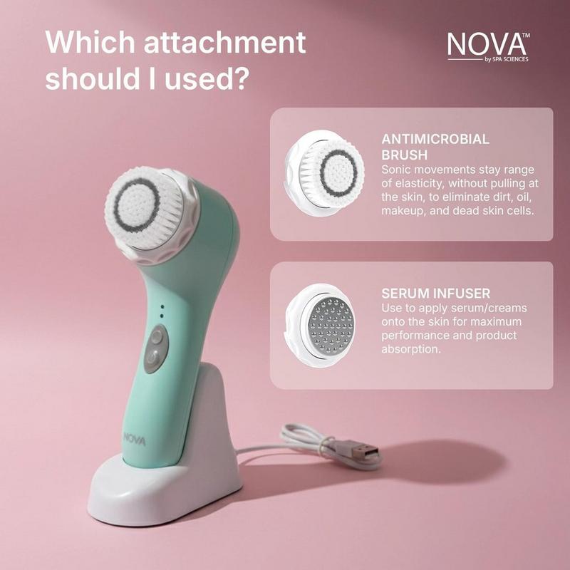 Spa Sciences - Mint NOVA Sonic Facial Cleansing Brush | Ulta Beauty