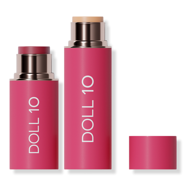 Doll 10 Peptide Power Couple Blur Stick Foundation and Blush Duo #1