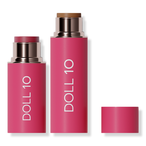 Doll 10 Peptide Power Couple Blur Stick Foundation and Blush Duo #1
