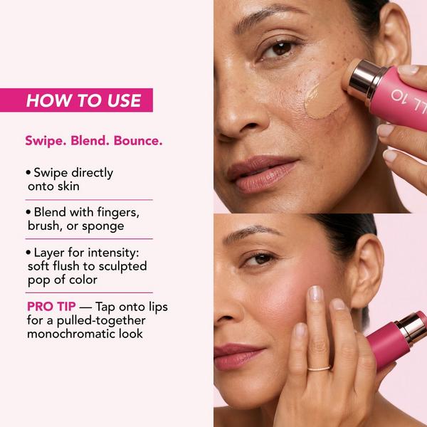 Doll 10 Peptide Power Couple Blur Stick Foundation and Blush Duo #5