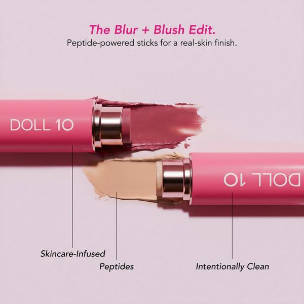Doll 10 Peptide Power Couple Blur Stick Foundation and Blush Duo #3