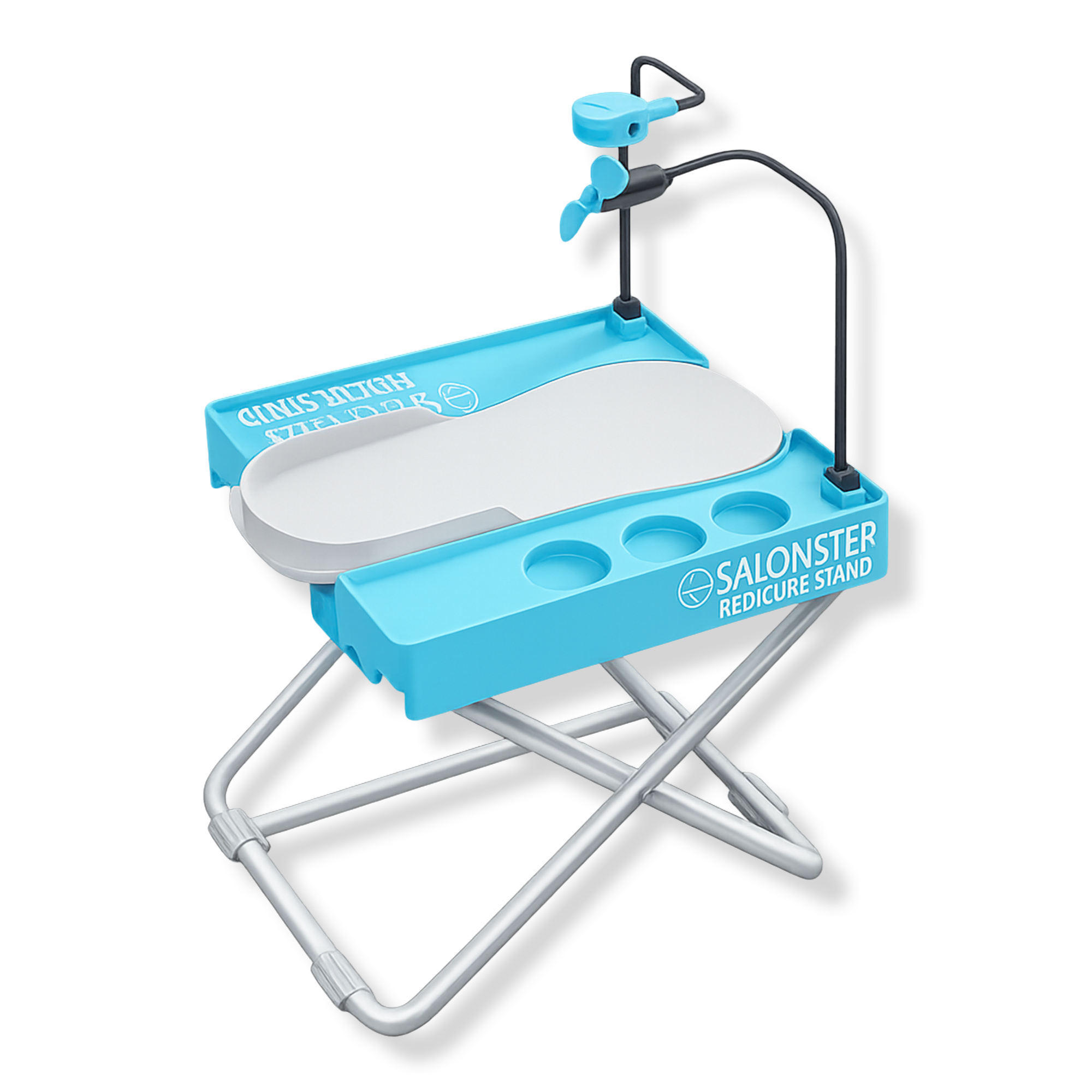Salon Step Ergonomic Pedicure Support Stand with Light and Dryer Fan #1