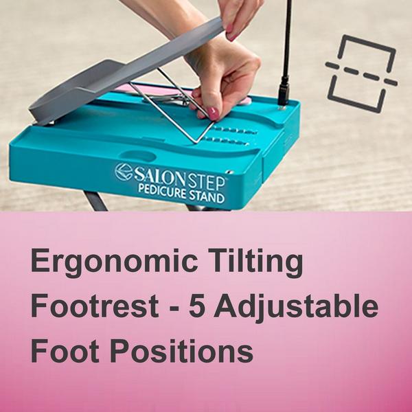 Salon Step Ergonomic Pedicure Support Stand with Light and Dryer Fan #4