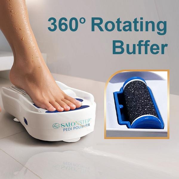Salon Step 360 Degree Rotating Foot Polisher Waterproof Exfoliating Tool #4