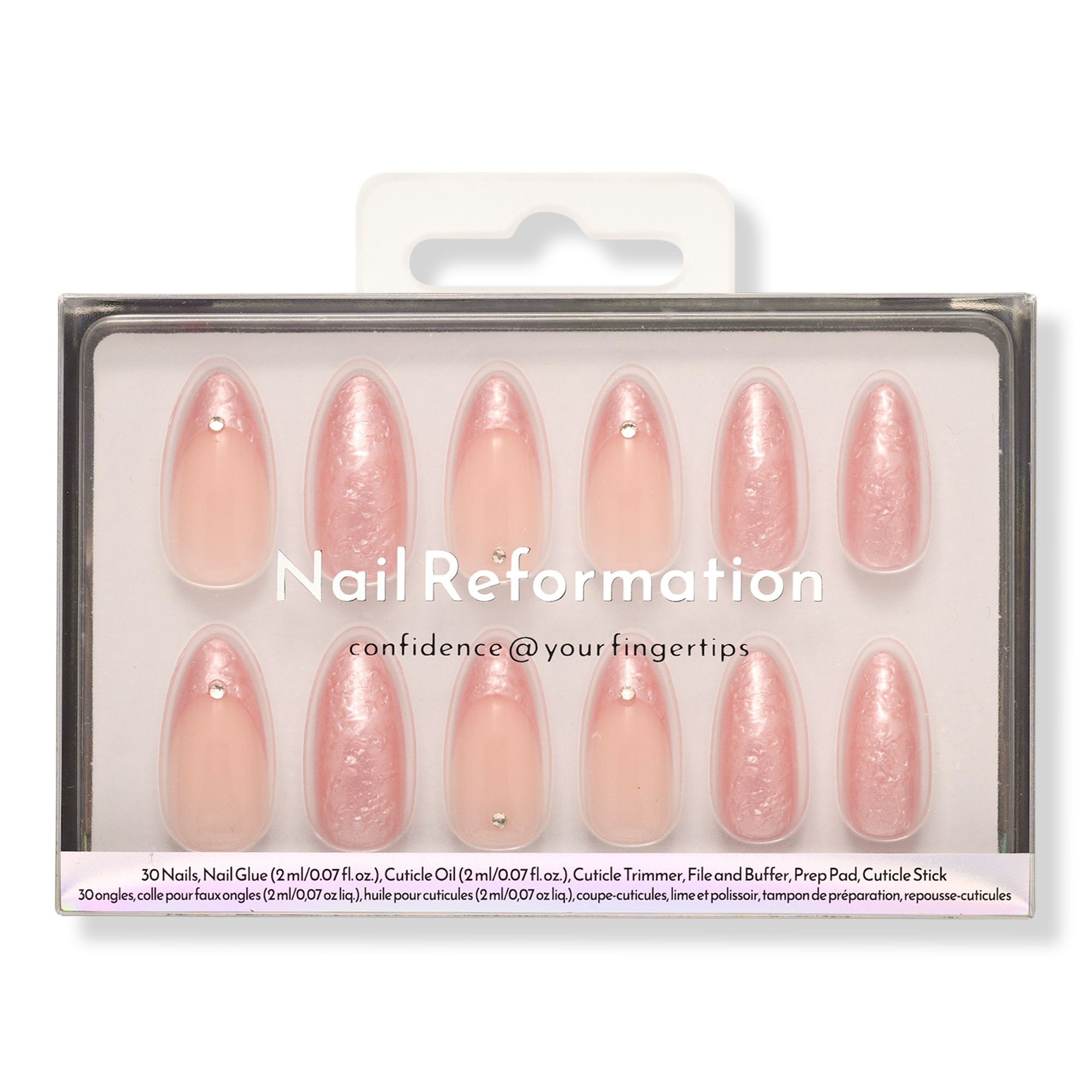 Nail Reformation Rose Quartz Press On Nails #1