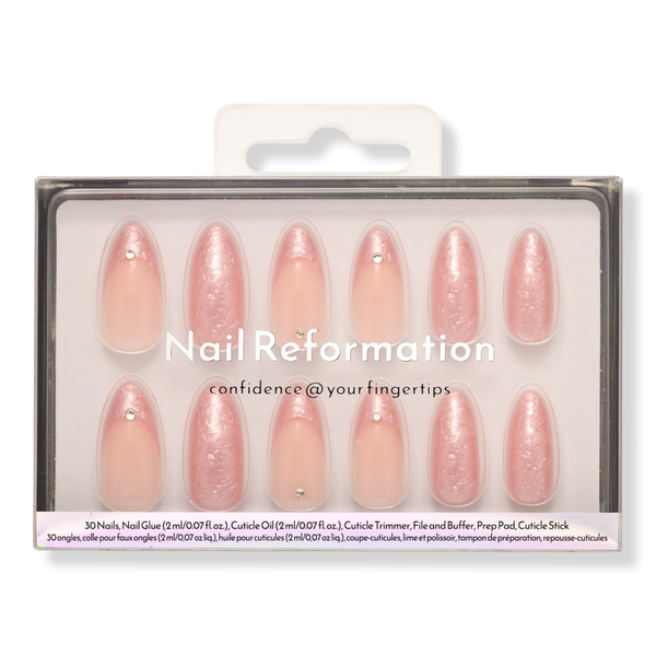 Nail Reformation Rose Quartz Press On Nails #1